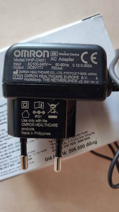 adapter này dùng cho máy đo HA HEM 7156 rất phù hợp ,không nóng . Rất hài lòng với sp này của Shop !