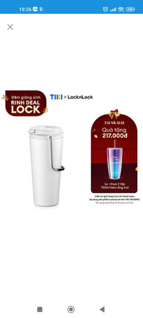 Bình nước: đẹp, chắc tay.
Đóng gói: đẹp đúng kiểu tiki nhưng không có quà tặng kèm bên trong. Tiki kiểm tra lại khâu đóng gói đi.