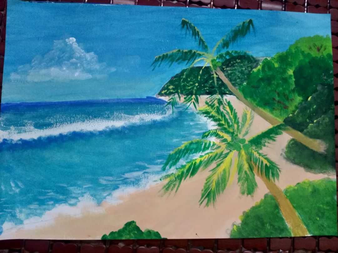 Màu loang chưa đẹp lắm