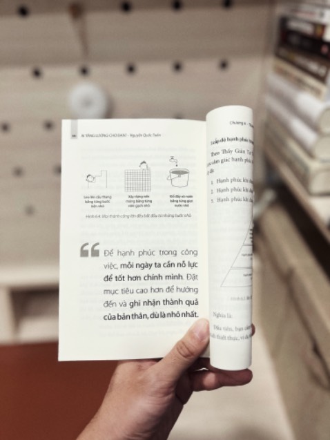 Cái hay ho thú vị của quyển sách này không nằm ở chữ “Ai” (who chứ không phải A.I. nhé 😄), mà nằm sâu bên dưới hàng loạt các câu hỏi “Thế nào?” - How và “Tại sao? - Why”.
Tui đã tìm thấy ít nhất 3 câu hỏi mà tui từng tự hỏi chính mình trong suốt những năm “bán mình cho tư bản” đã qua. Tin tui đi bạn sẽ thấy một bầu trời chân ái và xán lạn 😍
Không cần giỏi hơn một ai khác, hãy giỏi hơn chính bạn ngày hôm qua! Cái hay ho thú vị của quyển sách này không nằm ở chữ “Ai” (who chứ không phải A.I. nhé 😄), mà nằm sâu bên dưới hàng loạt các câu hỏi “Thế nào?” - How và “Tại sao? - Why”.
Tui đã tìm thấy ít nhất 3 câu hỏi mà tui từng tự hỏi chính mình trong suốt những năm “bán mình cho tư bản” đã qua. Tin tui đi bạn sẽ thấy một bầu trời chân ái và xán lạn 😍
Không cần giỏi hơn một ai khác, hãy giỏi hơn chính bạn ngày hôm qua!