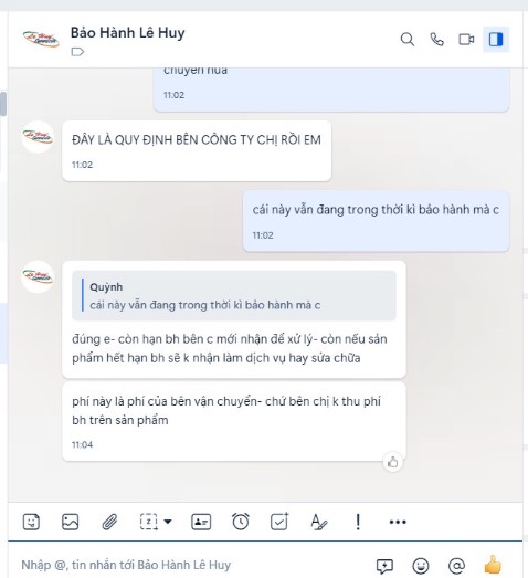 30/8/2023 mua camera
12/12/2023 bị lỗi 
Phải gửi lại cho shop để bảo hành, sau sửa xong hỏi lỗi gì không thấy shop trả lời nguyên nhân lỗi.
Nếu lỗi không thuộc về người sử dụng thì mình nghĩ shop nên chịu phí vận chuyển toàn bộ hoặc 1 phần, do phí này phát sinh do trả về shop bảo hành và bộ phận chăm sóc khách hàng nên giải thích nguyên nhân và trao đổi với khách sao cho thấy phù hợp hơn.
Biết là shop có quy định của shop nhưng khi khách mua hàng của shop 4 tháng mà bị lỗi kỹ thuật thì liệu là shop đã có kiểm tra kỹ thiết bị trước khi bán không, shop đã có nghĩ đến quyền lợi khách hàng khi bị lỗi này ko phải do người sử dụng gây ra không.
Service tệ quá nên sẽ đưa vào black list