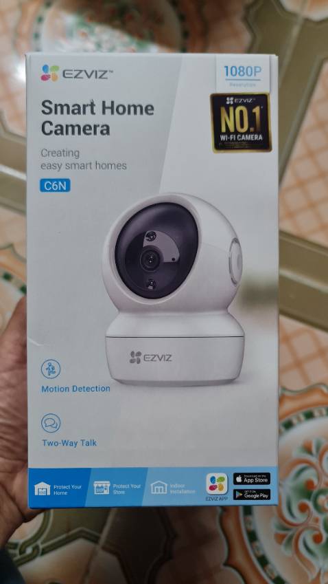Đã kết nối camera ezviz c6n, sử dụng ok. Khá hài lòng trong tầm giá 555k.
Mình mua thêm 1 thẻ nhớ sd sandisk 64Gb Class 10 = 183k. Sử dụng cho con cam này.
Giao hàng nhanh chóng, đúng sản phẩm. Cảm ơn Tiki !