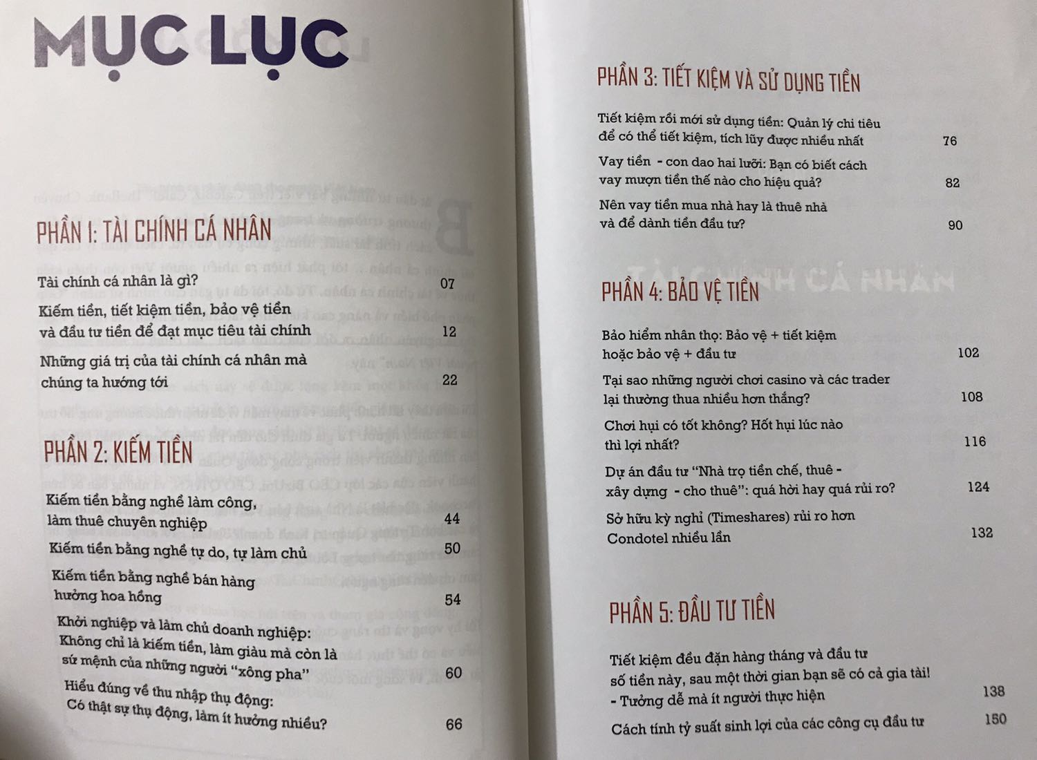 Sách được in màu. Nhìn chung khoảng 2/3 nội dung đầu cuốn sách sẽ không có gì mới lắm với những bạn đã đọc một số sách kiểu cha giàu cha nghèo, thịnh vượng tài chính ...1/3 còn lại có vẻ hữu ích hơn 1 chút khi có ví dụ tính toán. Tuy nhiên một số ví dụ bị lỗi đánh máy hoặc copy paste nên con số sai, gây hơi khó hiểu, tác giả nên kiểm tra lại nếu có những lần tái bản sau