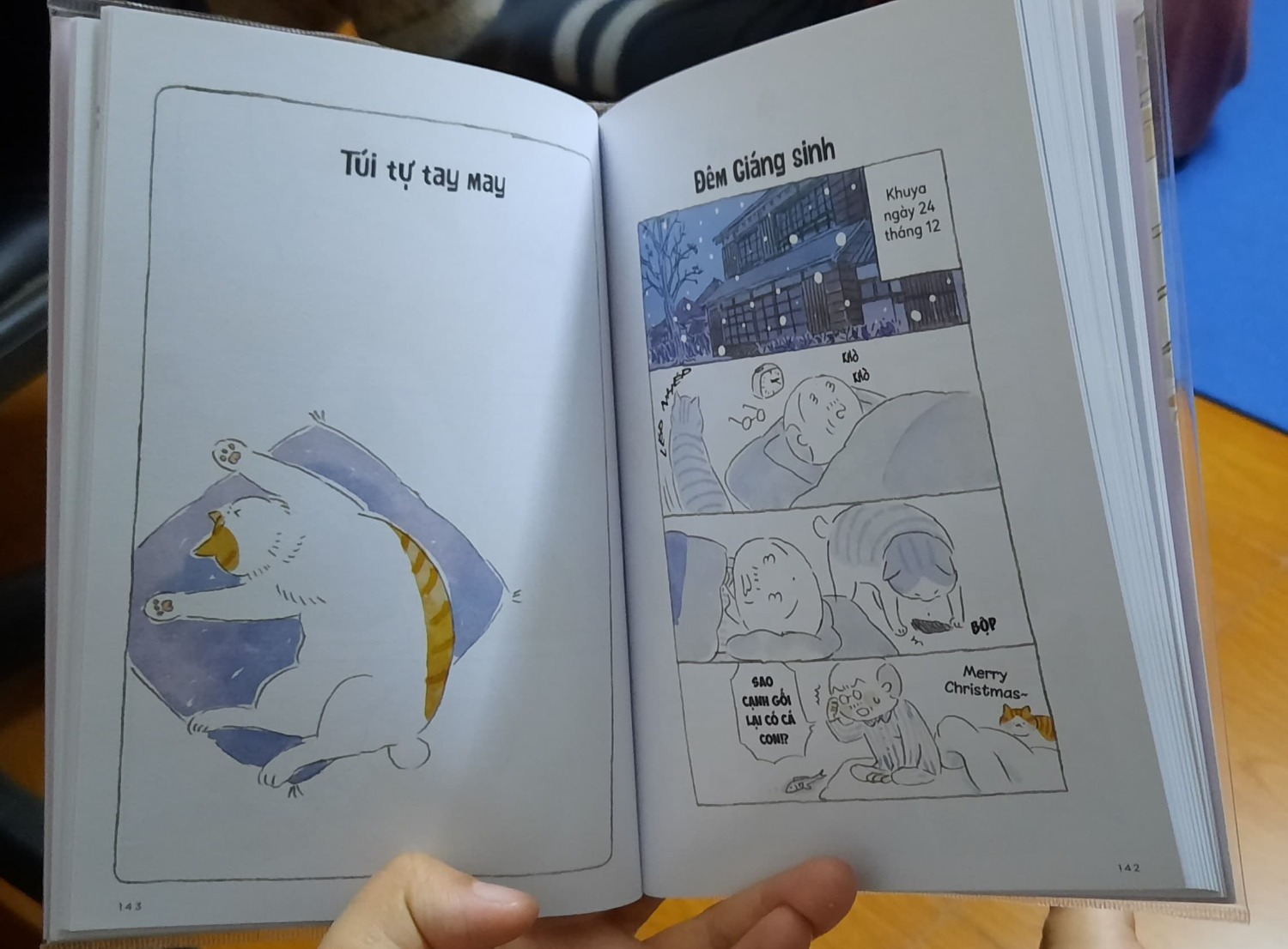 Truyện vừa ra là mình mua ngay mà không nhìn giá bìa (đọc xong nhìn giá mới thấy hốt cả hền :) Nhưng vì đã mua series 4 tập trước đó, nên mình không hối hận vì đã mua cuốn này.
Truyện vẫn kể về cuộc sống bình dị và ấm áp tình người của người dân trên đảo với những chú mèo. Có tặng kèm 1 bưu thiếp khá dễ thương. 
Giá mà Tiki có cho lựa chọn có muốn bọc sách hay không thay vì mặc định là cứ đặt sách là bọc :(