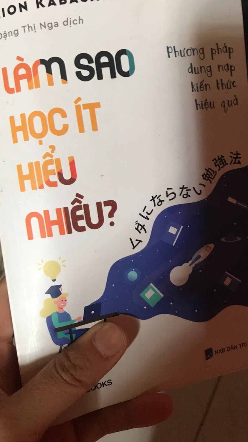 Sách chỉ phương pháp học mà mình tìm kiếm bấy lâu nay. Rất hữu ích cho sinh viên và các bạn đang tìm kiếm phương pháp học giỏi để học là niềm vui, học là không gian nan và giúp mình yêu thích việc học. Vì khi đã tìm được đúng cách mình sẽ biết nên làm gì làm như thế nào khi bắt đầu học một môn hoặc một kỹ năng nào đó.