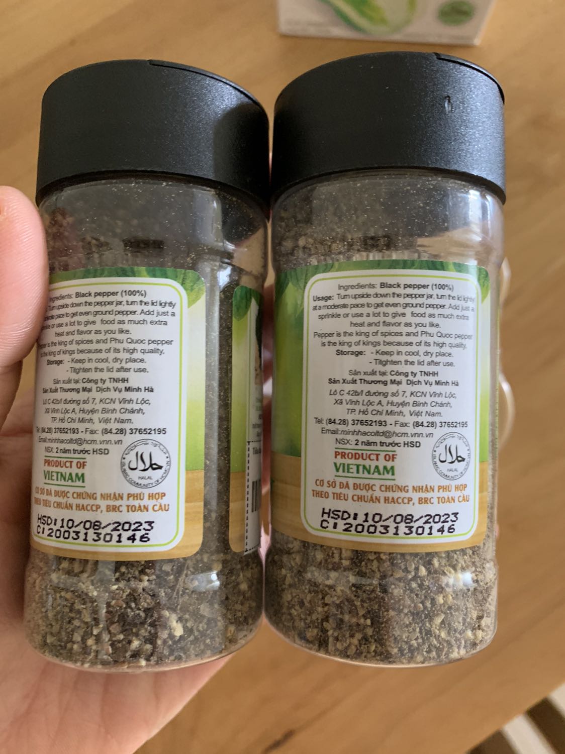 tiêu thơm ngon date spham xa nha, shop đóng gói cẩn thận hihi