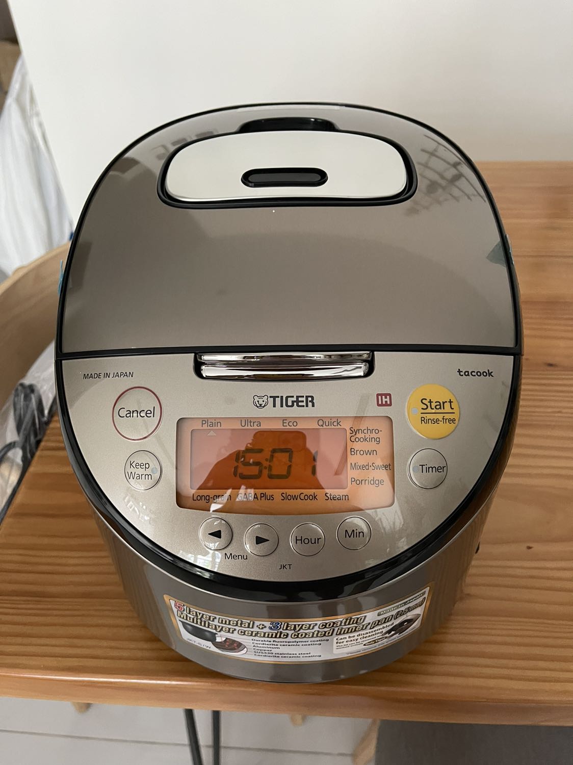 2005 tôi đã dùng nồi cơm điện Tiger, nay đã 16 năm vẫn còn rất tốt, tôi mua mới vì thích loại IH