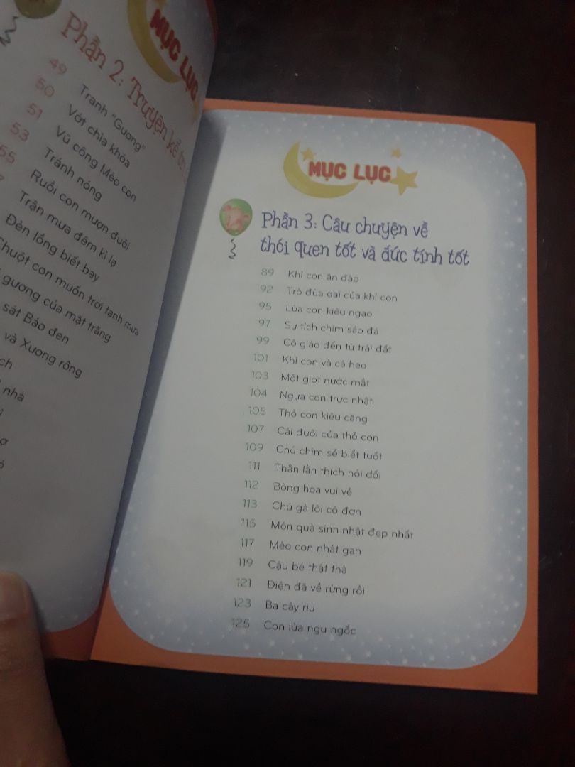 bìa dày dặn, sách đẹp, nhiều truyện, bé rất thích