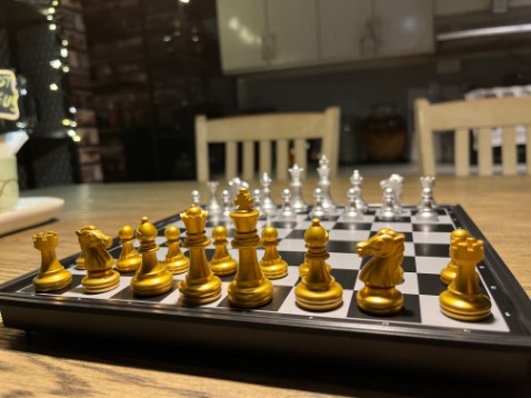 Kích thước phù hợp để bỏ túi mang theo, màu đẹp nha.
Giá xứng đáng, mua làm quà cho các bạn nhỏ. 
Để trên bàn thì nhìn hơn nhỏ. Nhưng mình thấy như vầy vừa rồi. 
Có thể sẽ ko phù hợp với ai chơi cờ cần bàn cờ lớn nhìn bao quát. Mình ko biết chơi cờ nên chém gió vậy rhôi.