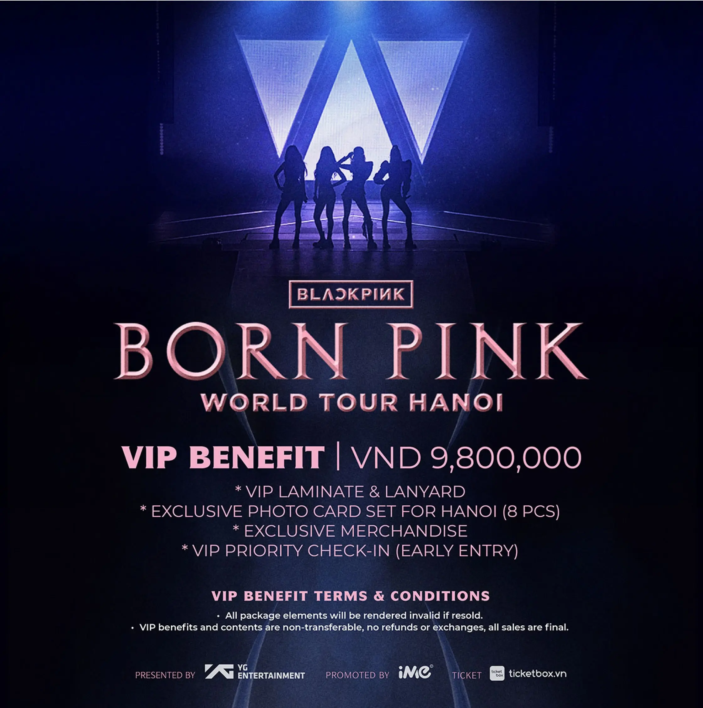 Official Ticket BLACKPINK WORLD TOUR [BORN PINK] HANOI