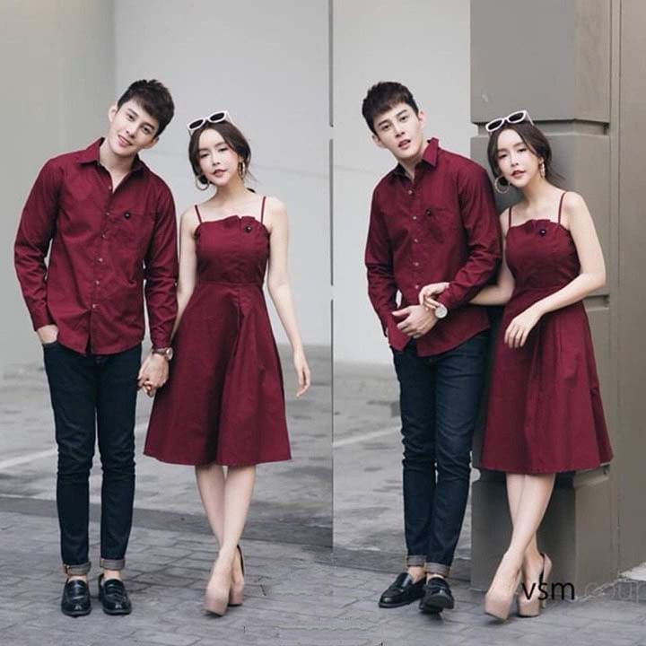 Set áo đôi sơ mi đầm xòe màu trắng phong cách Hàn Quốc đồ cặp tình nhân  couple  Giá Tiki khuyến mãi 375000đ  Mua ngay  Tư vấn mua sắm