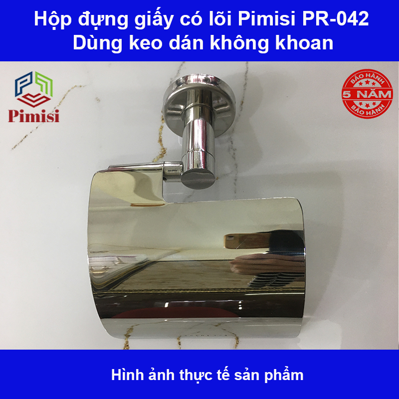 Hộp đựng giấy vệ sinh có lõi Pimisi PR-042 hình chụp thực tế