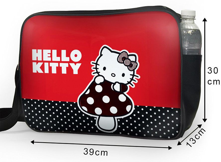 Túi Đeo Chéo Unisex Hộp Hello Kitty Trên Cây Nấm TCCT022