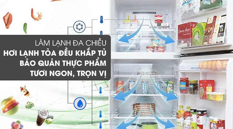 Tủ Lạnh Inverter Mitsubishi MR-V50EH-BRW (414L) - Hàng chính hãng 