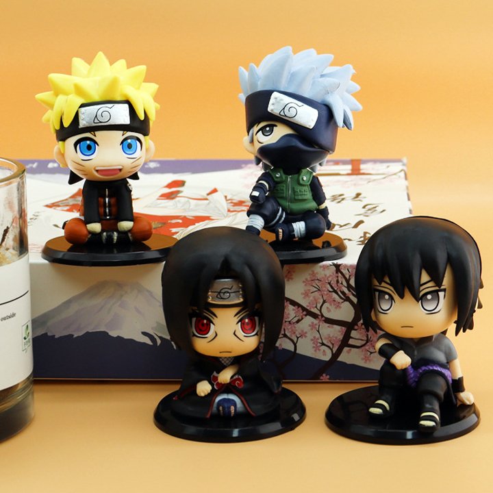 Mô Hình đồ chơi  Naruto có 3 đầu cao 25cm hàng chất lượng  Naruto  Có  Hộp Màu