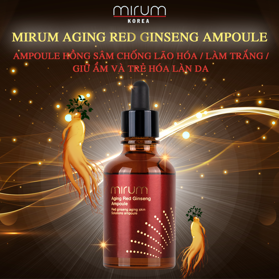 Ampoule hồng sâm chống lão hóa / làm trắng / giữ ẩm & trẻ hóa làn da