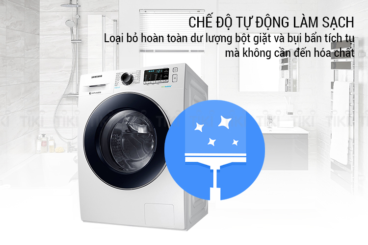 Máy Giặt Cửa Trước Samsung Inverter WW80J54E0BW/SV (8kg) - Hàng Chính Hãng