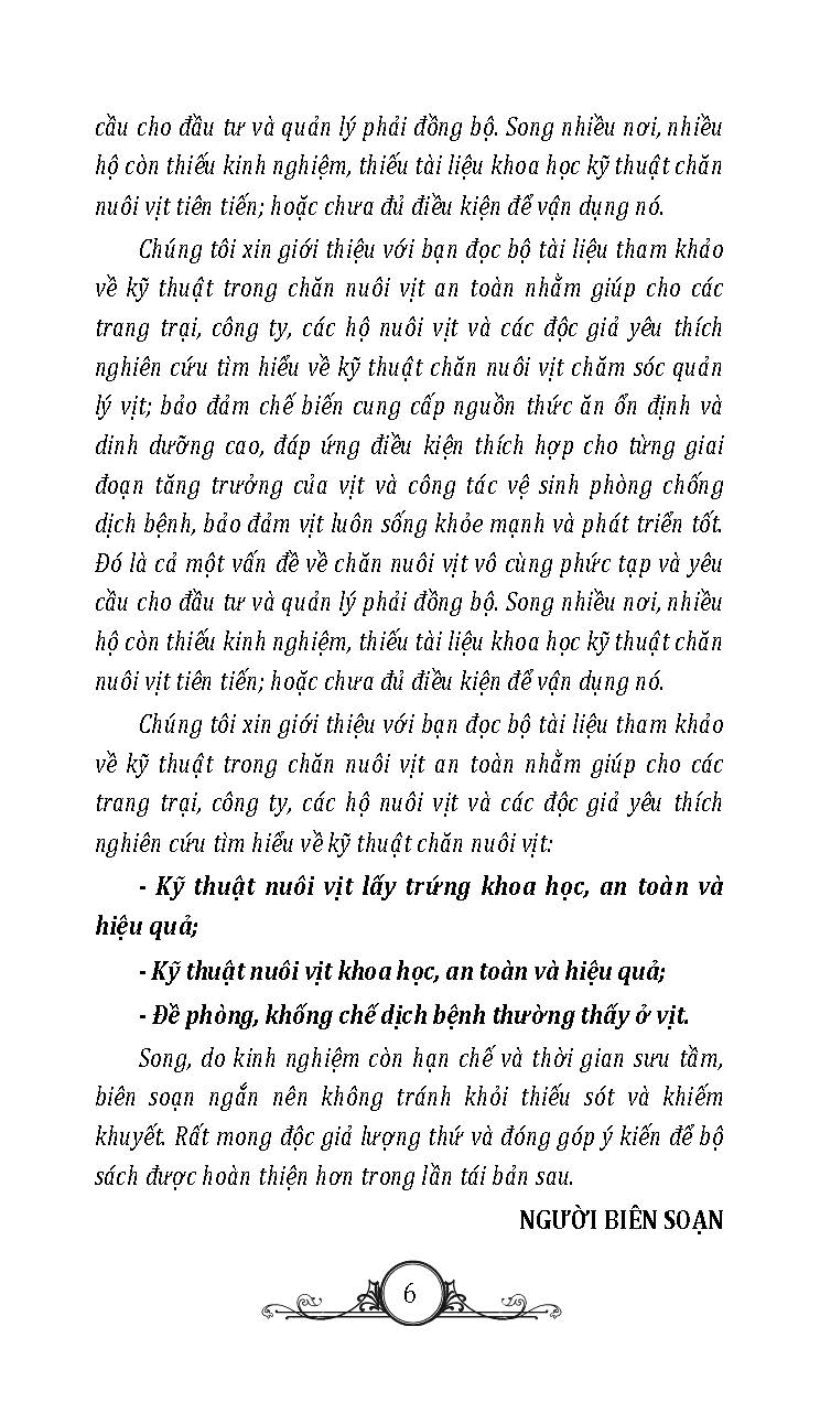 Sách Kỹ Thuật Nuôi Vịt Khoa Học An Toàn Và Hiệu Quả