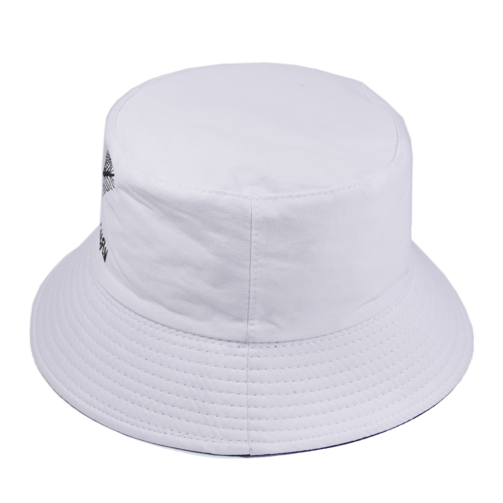 Nón bucket tai bèo thêu hình chiếc lá We Will Fly, may 2 lớp với 2 màu khác nhau độc đáo, vải cotton mềm mại thoải mái