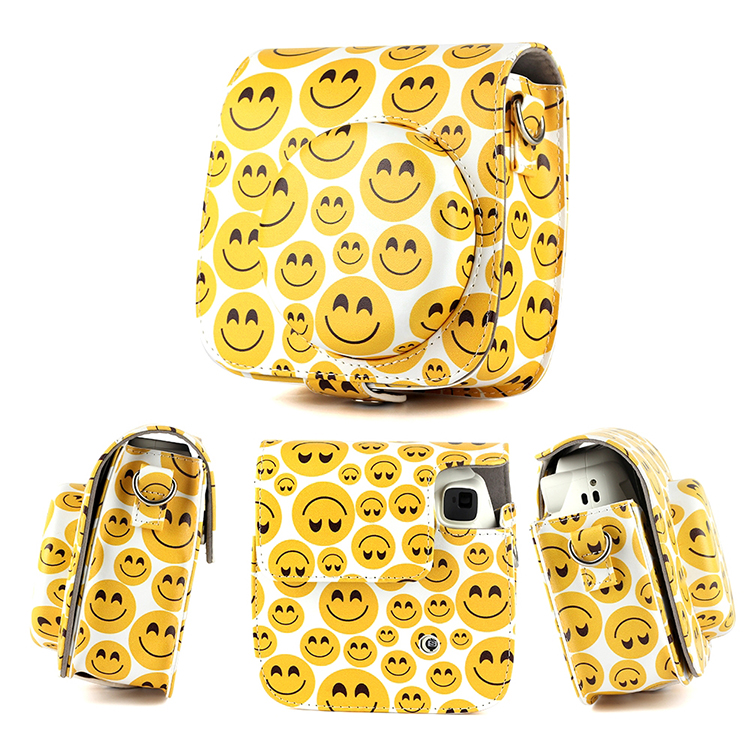 Bao Da Bảo Vệ Máy Chụp Ảnh Lấy Liền Instax Mini 9 / Mini 8 - Emoji