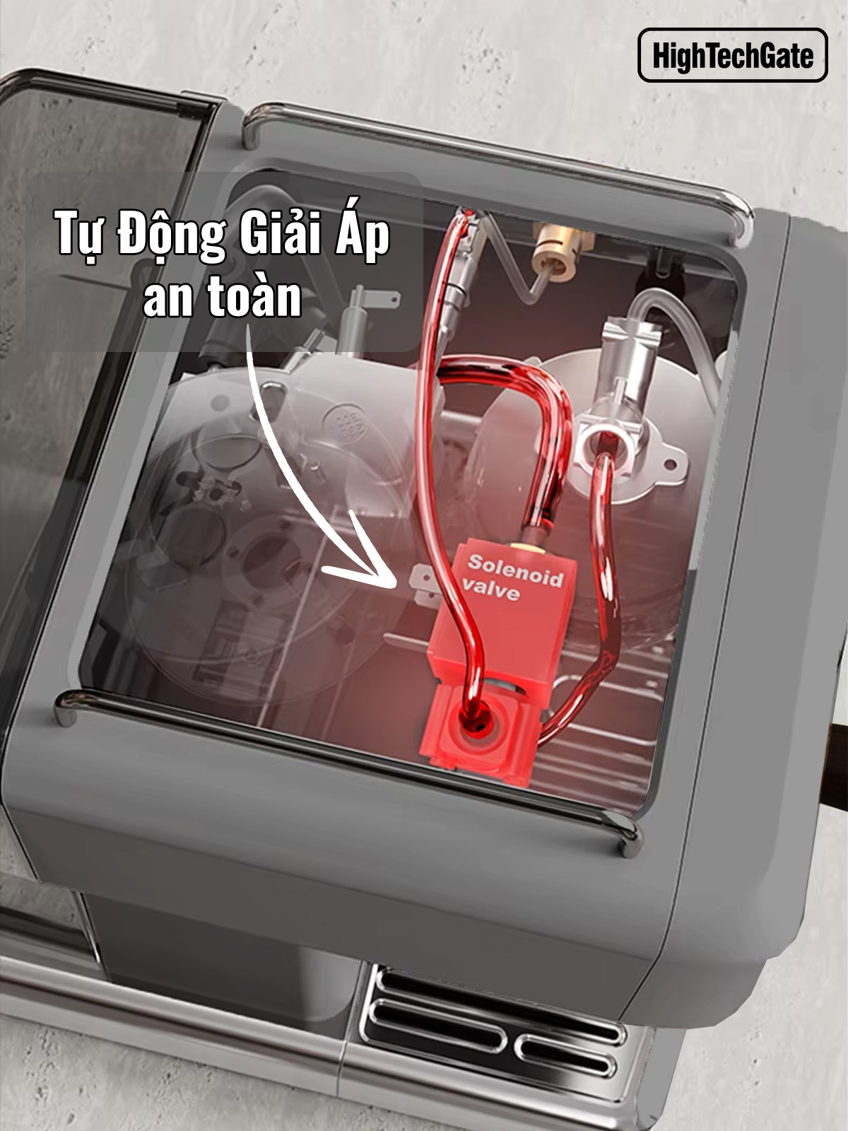 Máy pha cà phê espresso CF05 PRO chuyên nghiệp toàn diện DIY, giảm áp tự động an toàn nâng cấp, Hàng Chính Hãng