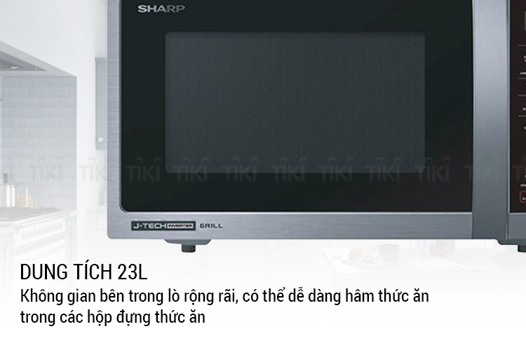 Lò Vi Sóng Điện Tử Có Nướng Sharp R-G32XVN-ST (23 Lít) - Hàng Chính Hãng