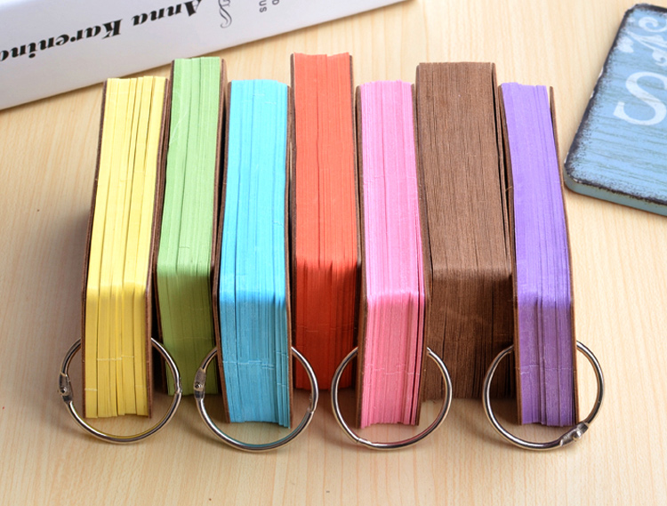 Bộ Thẻ Flashcard 80 Tờ Ghi Nhớ Học Từ Vựng Ngoại Ngữ - Màu Vàng