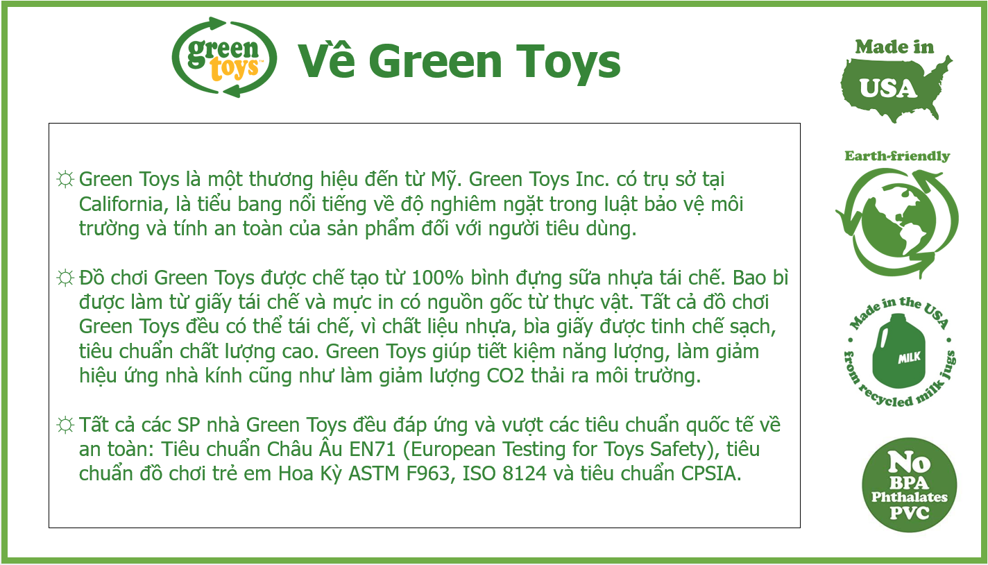 đồ chơi xe hơi green toys cho bé từ 3 tuổi 6