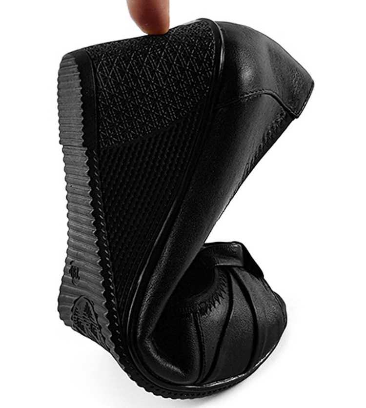 Giày Đế Xuồng Nữ Da Bò Thật 5P0316 (5cm)