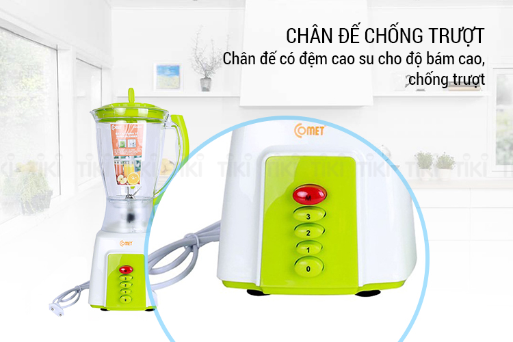 Máy Xay Sinh Tố Comet CM9969 (300W - 1.5 Lít) - Xanh Lá - Hàng Chính Hãng