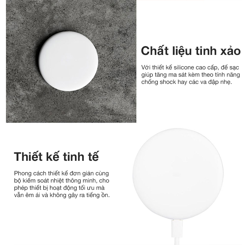 Đế sạc không dây thông minh Xiaomi Trắng