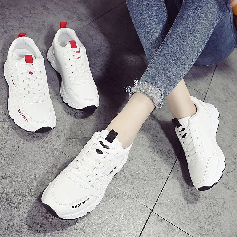 Giày Sneaker Nữ Đế Cao Chống Trơn, Trái Tim Ở Mũi Hapu Giày Sneaker Nữ Đế Cao Chống Trơn, Trái Tim Ở Mũi Hapu