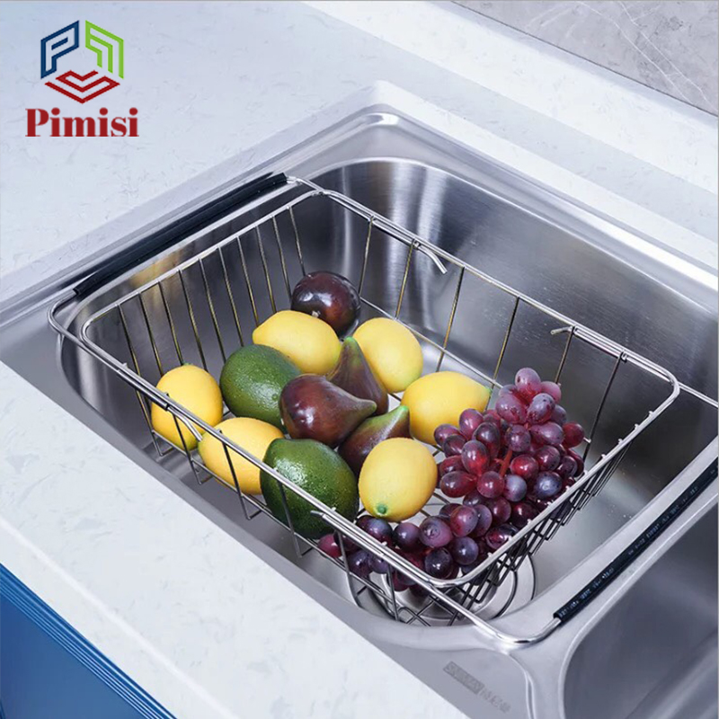 Rổ inox Pimisi PRR-21 phù hợp với tất cả các chậu rửa bát