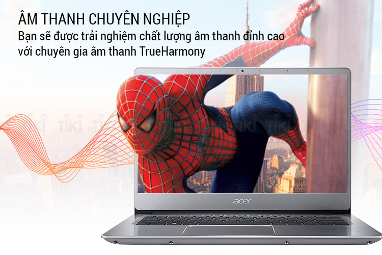 Laptop Acer Swift SF314-32-54-58KB NX.GXZSV.002 Core i5-8250U/Win10 (14 inch) (Silver) - Hàng Chính Hãng
