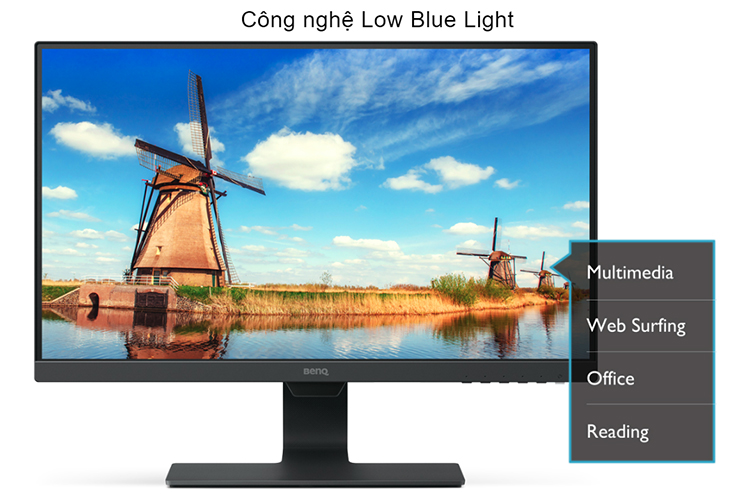 Màn Hinh BenQ GW2480 24 Inch Full HD (1920 x 1080) 5ms 60Hz IPS Speaker  1W x 2 - Hàng Chính Hãng