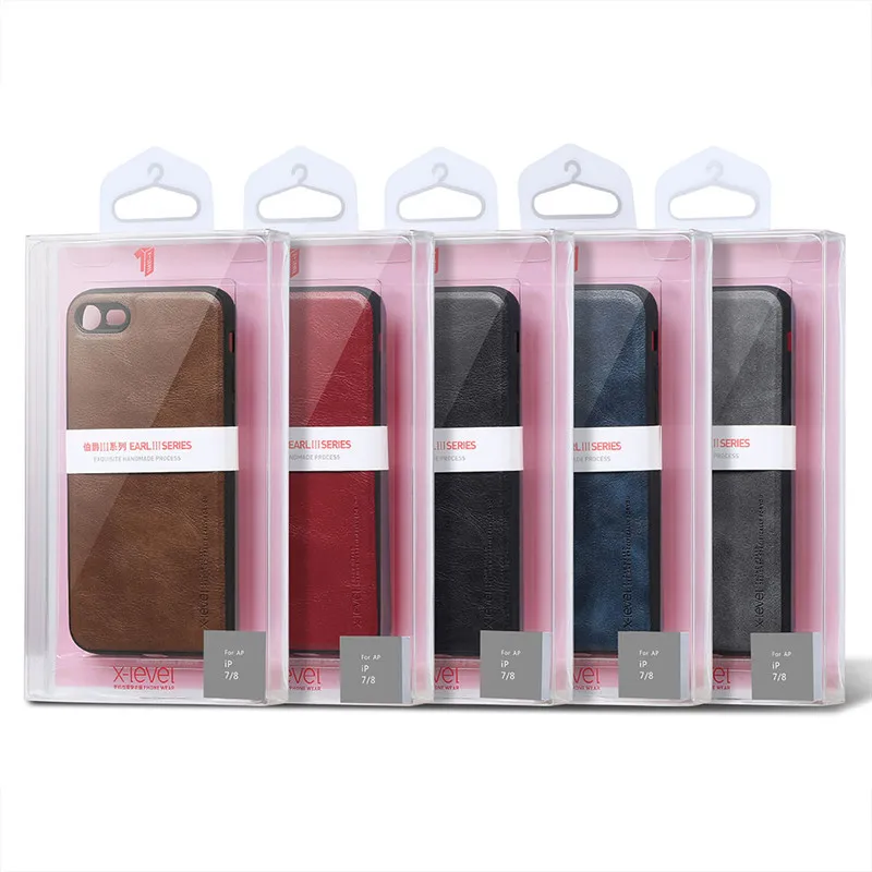 Ốp lưng da cho iPhone 6, 6s, 6 Plus, 6s Plus, iPhone 7, 7 Plus, iPhone 8 , 8 Plus hãng X-level cao cấp viền mềm chống sốc - Hàng chính hãng