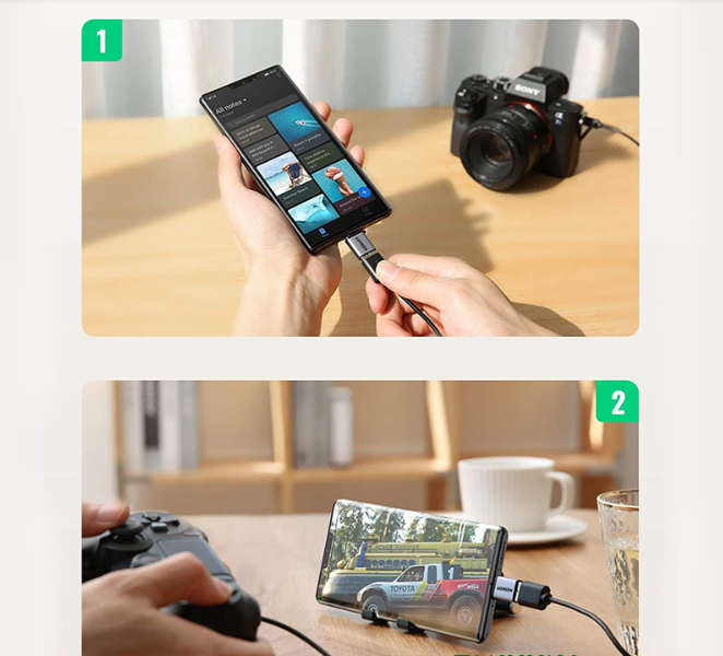 Đầu chuyển usb type-C ra USB 3.0 chính hãng Ugreen 50283