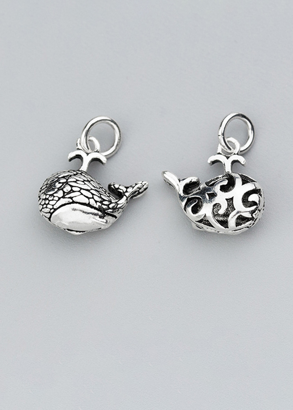 Charm bạc mặt hình cá voi treo  - Ngọc Quý Gemstones