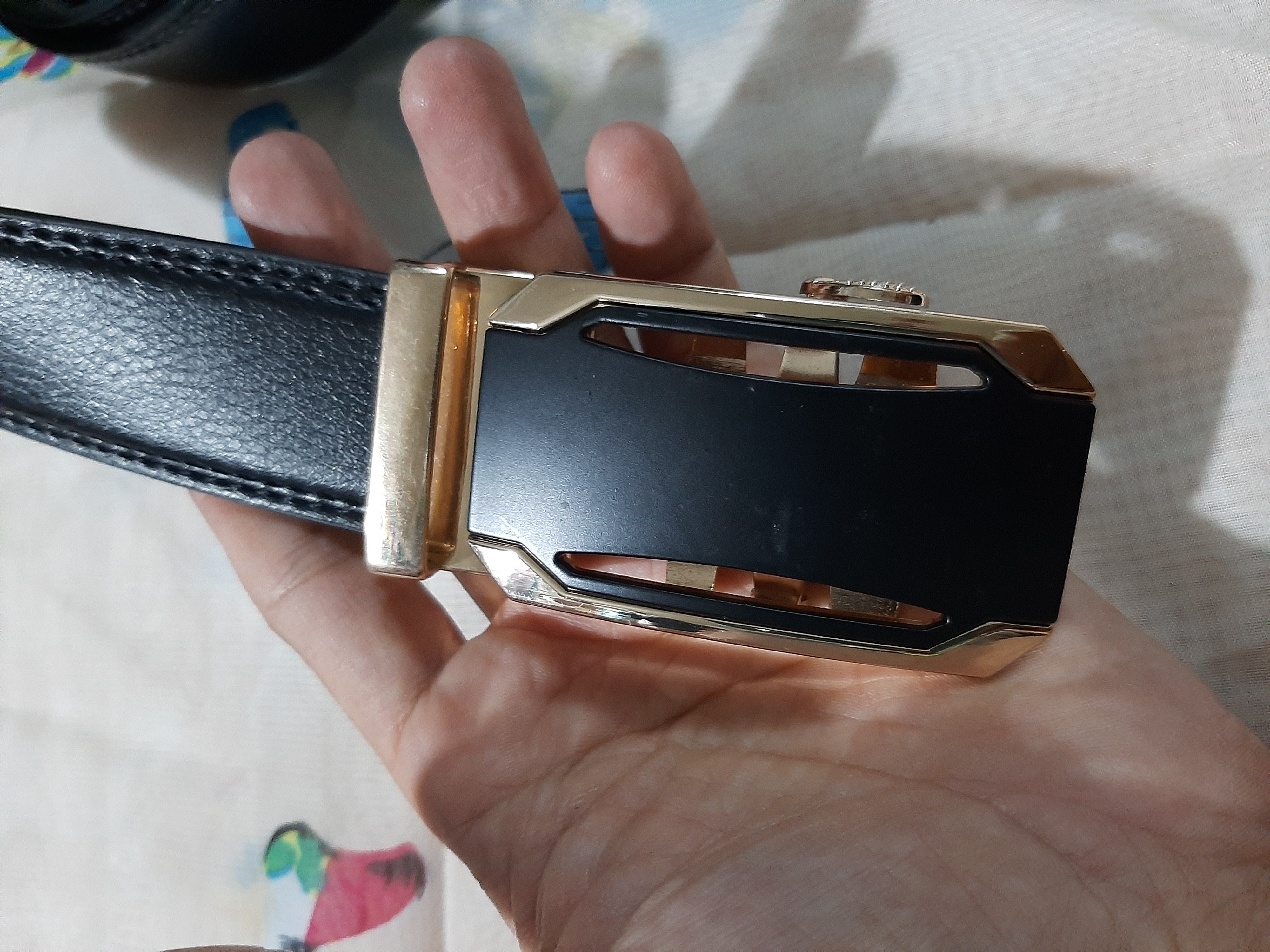 Dây nịt nam dây da khóa tự động phong cách Hàn Quốc hình con voi phong thủy SNT-DL57