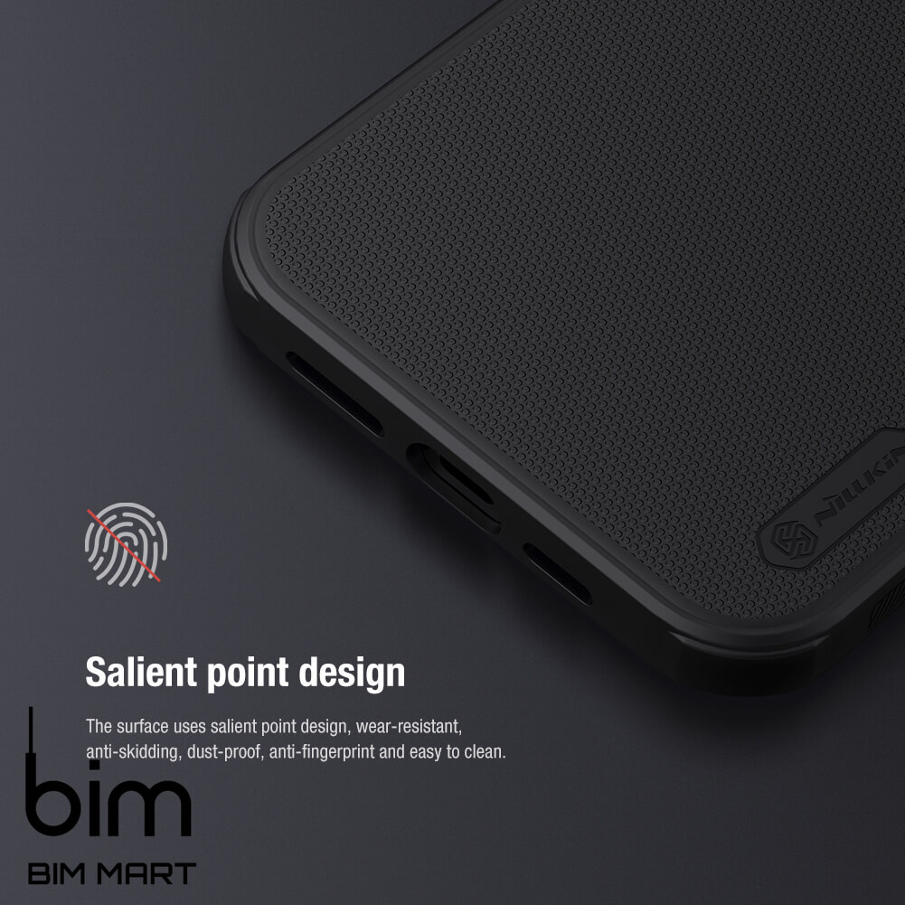 Ốp lưng chính hãng Nillkin dành cho iPhone 13 Pro dạng sần - Hàng Nhập Khẩu