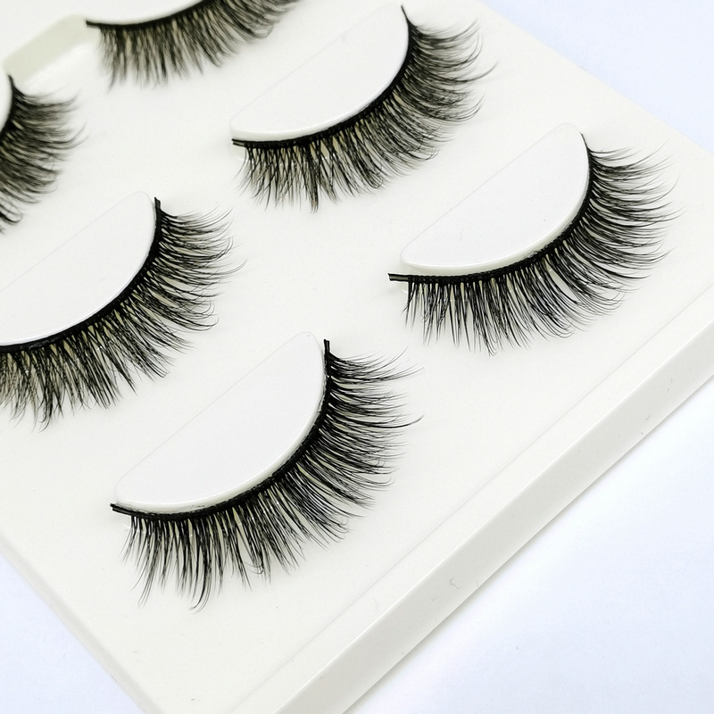 Lông mi giả lông chồn 3 Fashion Eyelashes 3 Faux-Cils 3D 1 bộ 3 cặp