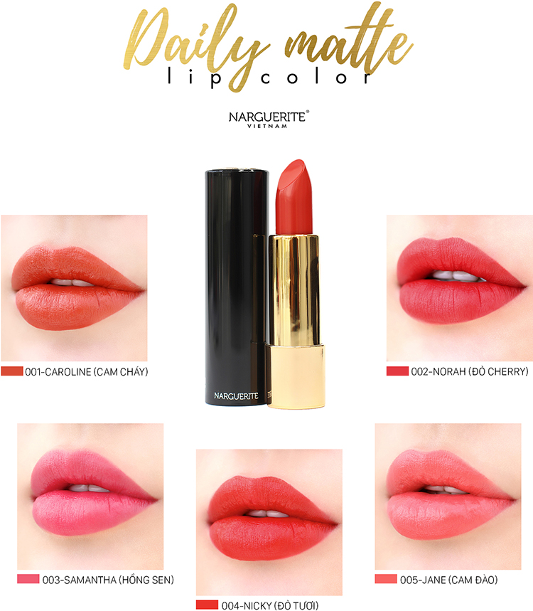 Son Thỏi Bán Lì Narguerite Daily Matte Lip Color 4,2g