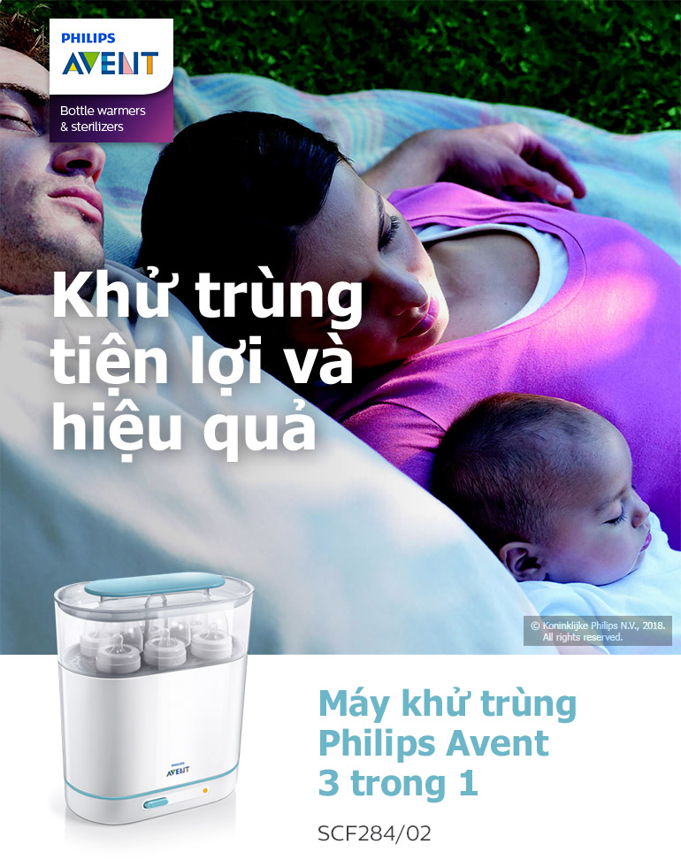 Máy Tiệt Trùng Bình Sữa Philips Avent 3 Trong 1 - 284.02