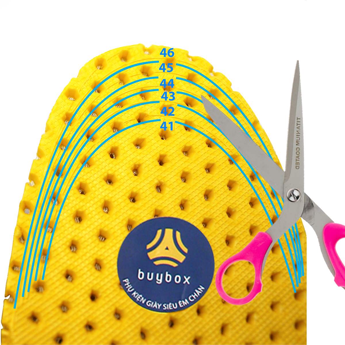 3 bước đơn giản để sử dụng Lót giày thể thao EVA êm chân có cấu trúc tổ ong thoáng khí buybox BBPK25 size nam