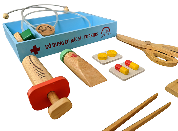 Đồ Chơi Forkids - Bộ Dụng Cụ Bác Sĩ