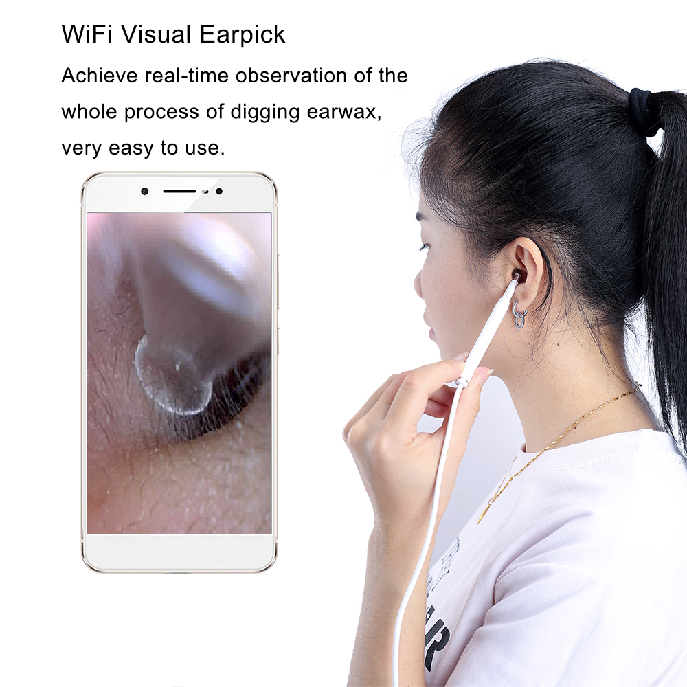 Máy Soi Tai Không Dây (5.5mm) (6 Đèn) Máy Soi Tai Không Dây (5.5mm) (6 Đèn)