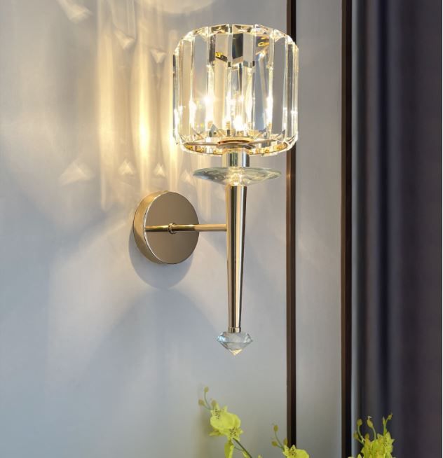 Đèn tường CAVIS pha lê cao cấp trang trí nhà cửa, quán cafe hiện đại - kèm bóng LED chuyên dụng.