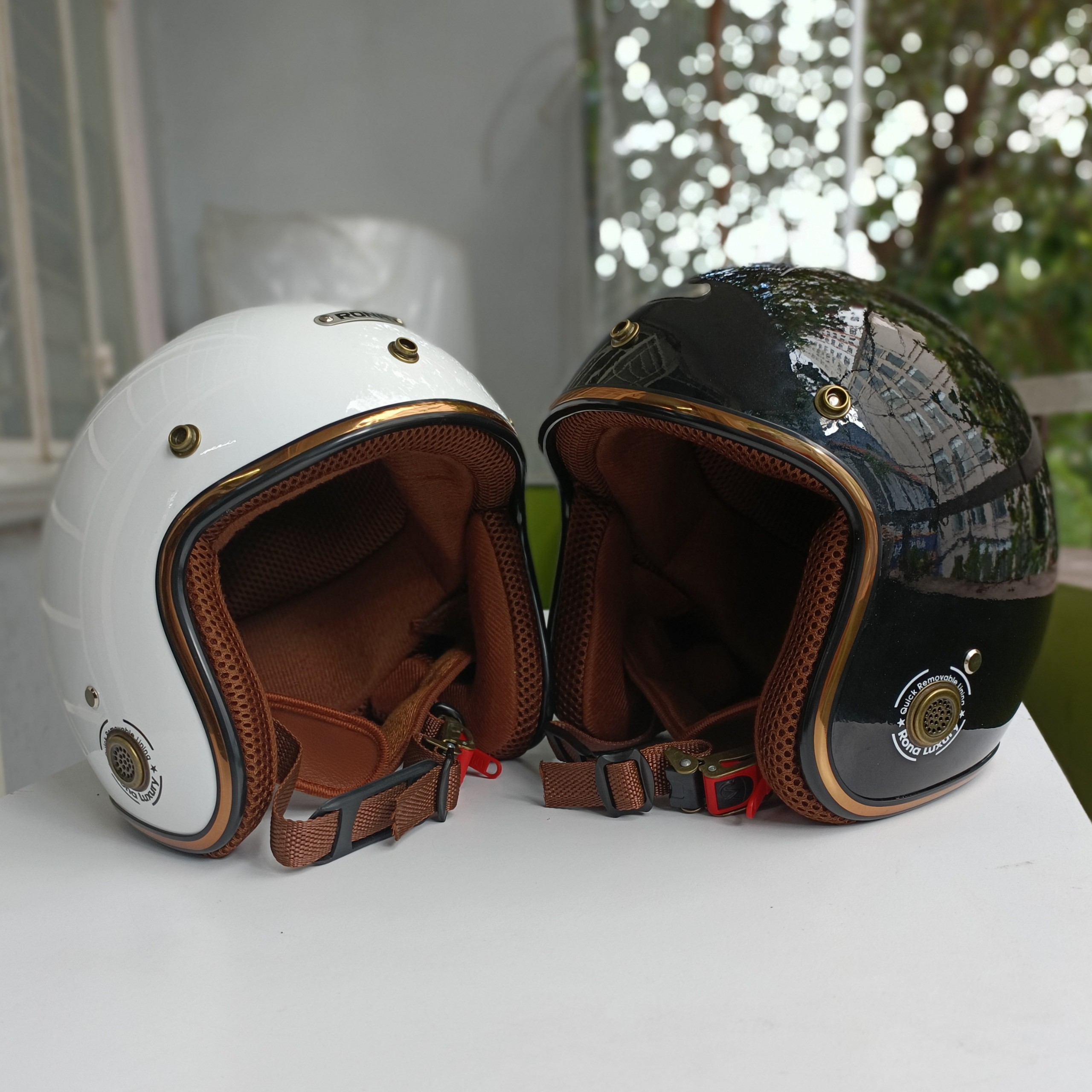 Mũ Bảo Hiểm 3/4 RONA R8 Freesize Vòng Đầu 55-59cm - Hàng Chính Hãng