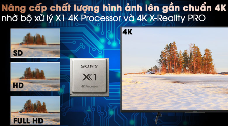 Android Tivi Sony 4K 55 inch KD-55X7500H