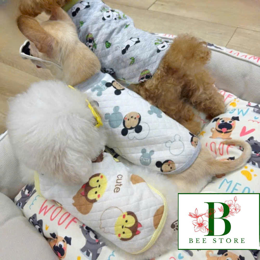 ÁO THUN NỈ PHOM RAGLAN MẶC ẤM CHO THÚ CƯNG CHÓ MÈO